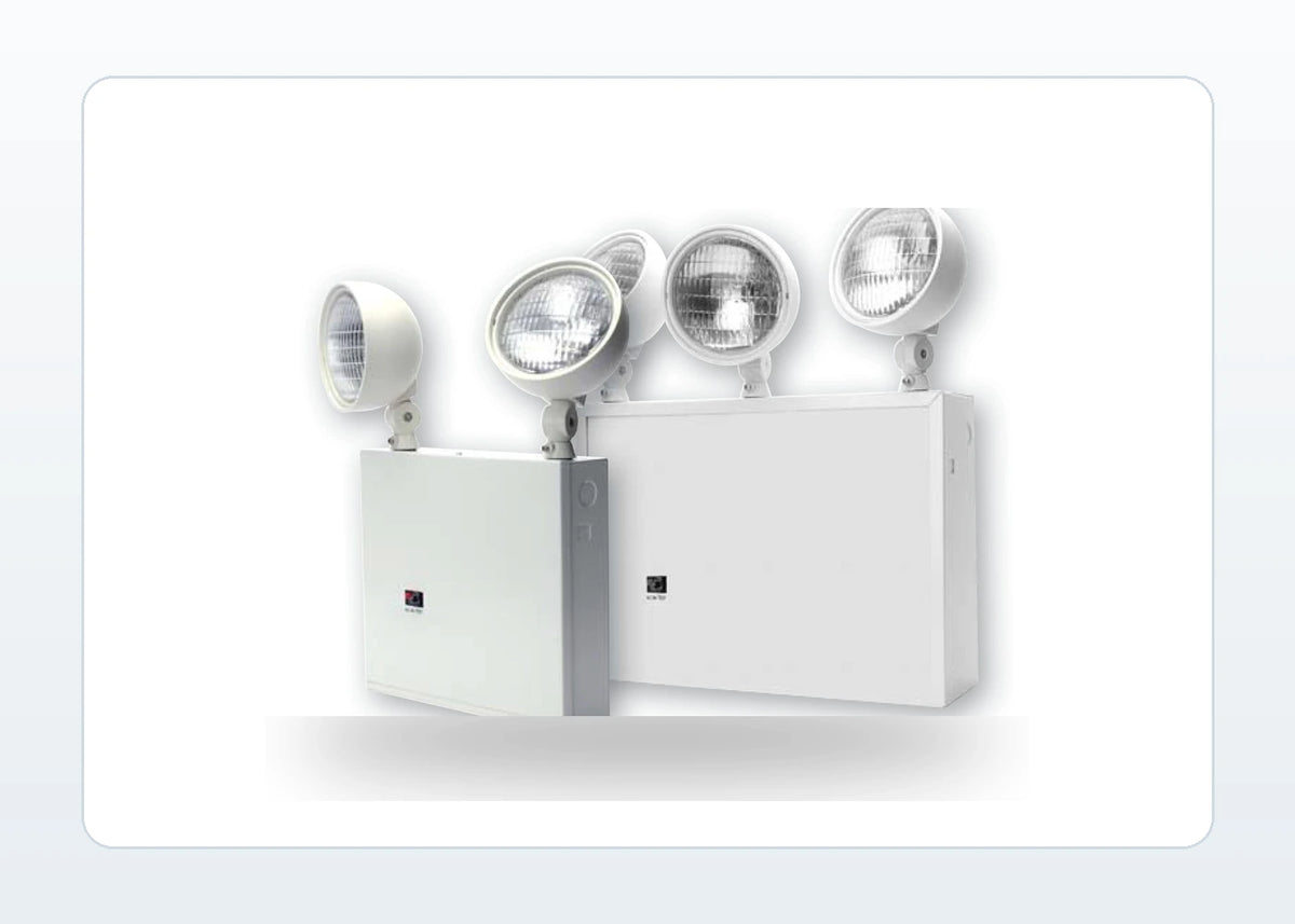 New York City Approved Steel Glare Free Lamp Heads Emergency Unit - Unlimited Lights Project Ready product detail image