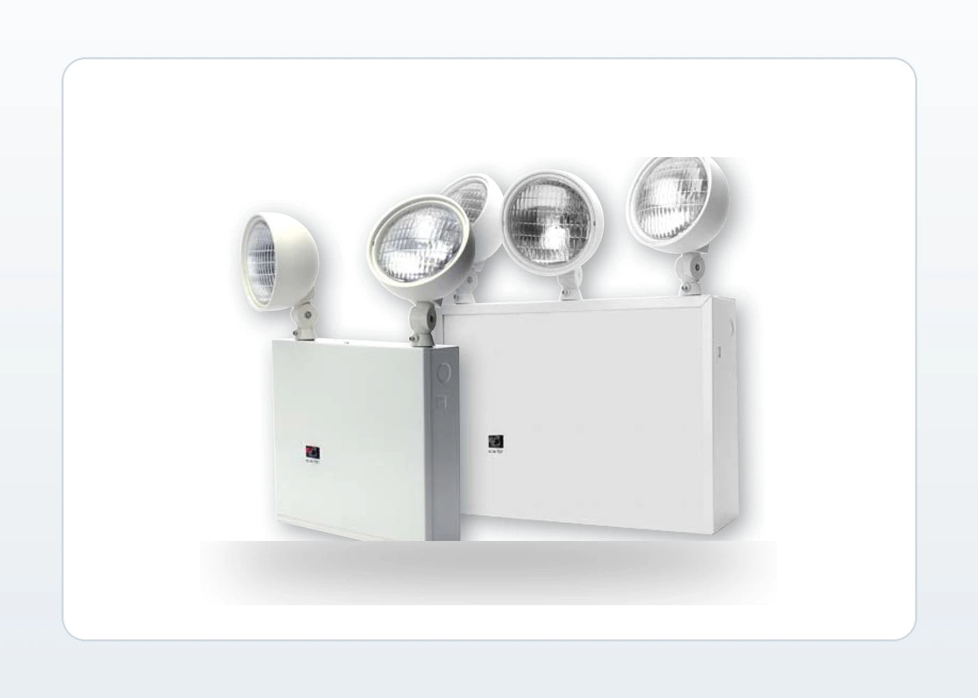New York City Approved Steel Glare Free Lamp Heads Emergency Unit - Unlimited Lights Project Ready product detail image