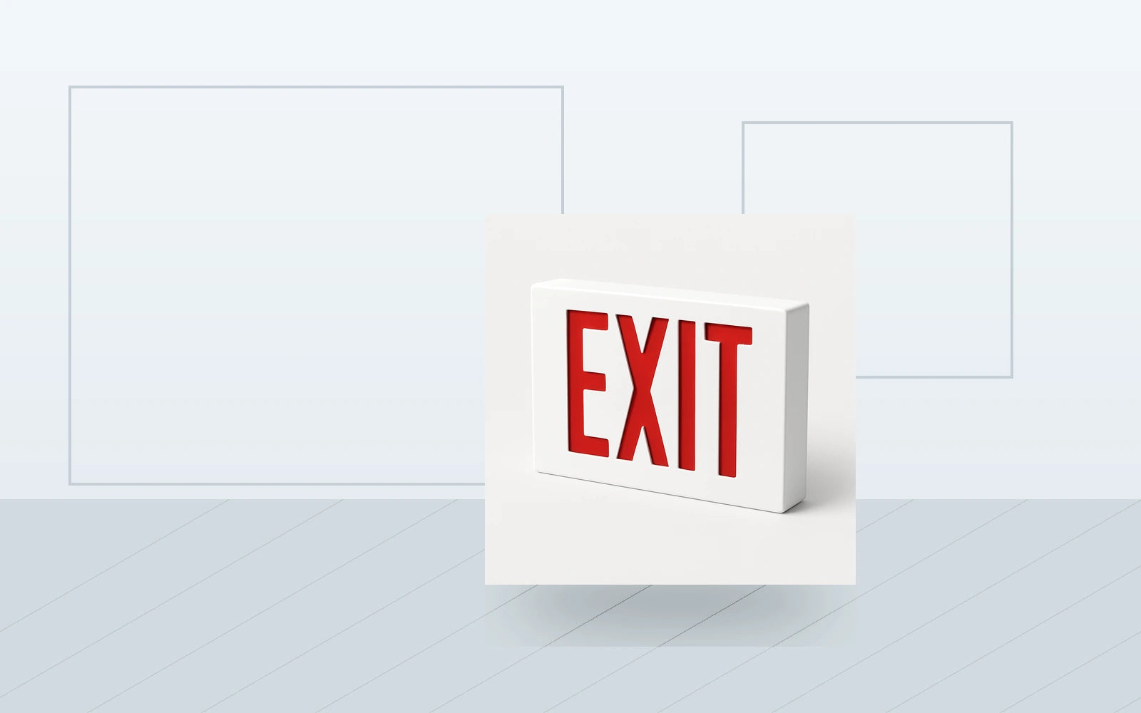 Exit Signs application image for New York City - Compliant Die-Cast Aluminum Exit Sign
