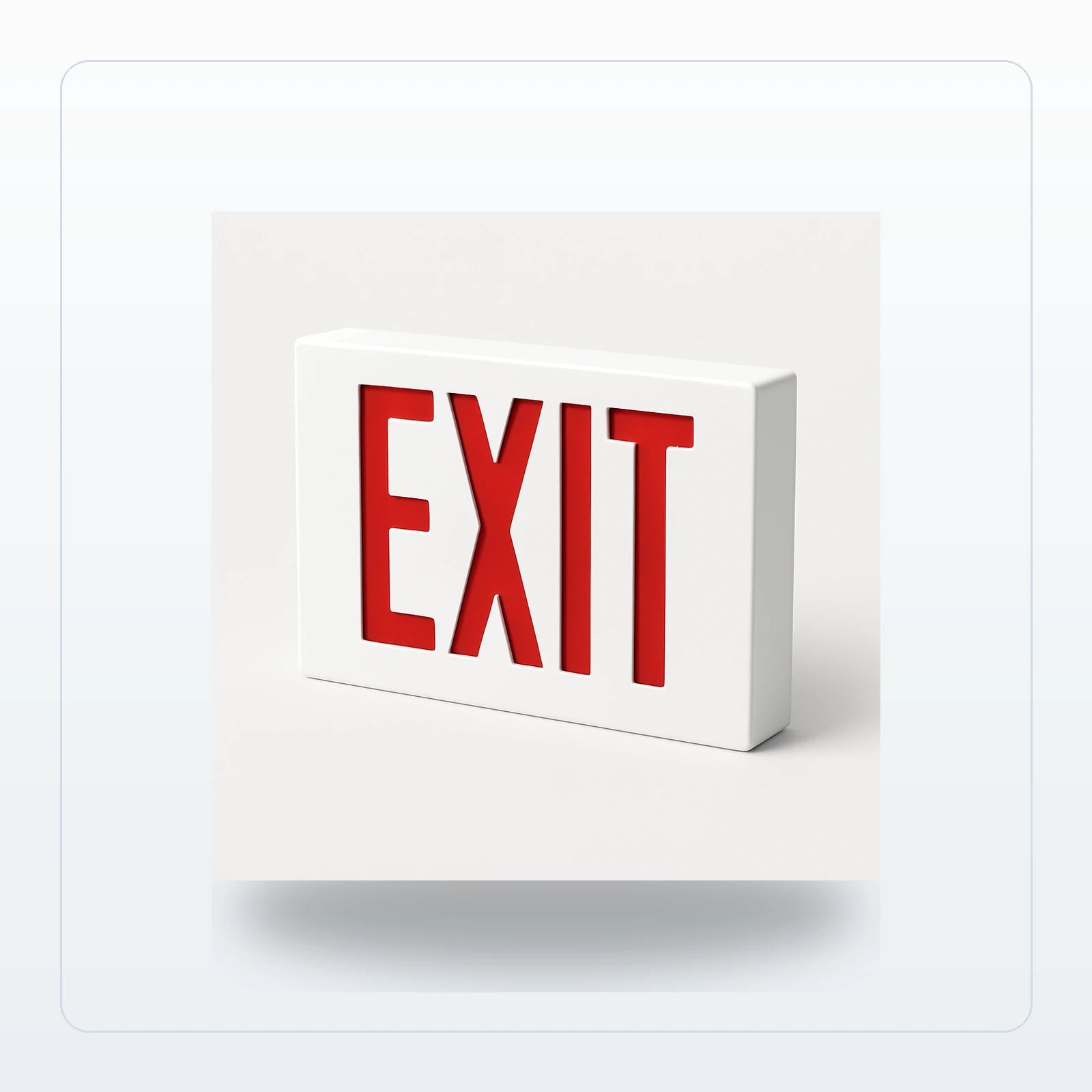 New York City - Compliant Die-Cast Aluminum Exit Sign for Unlimited Lights