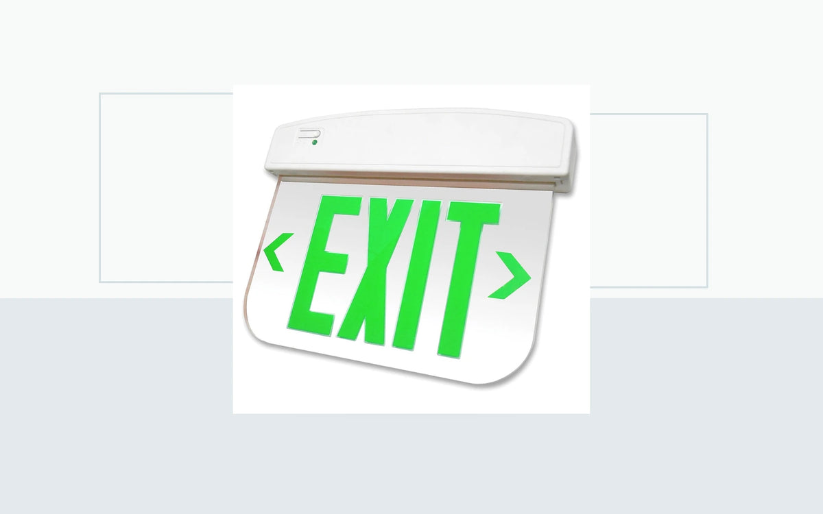Exit Signs application image for Edge-Lit Thermoplastic Exit Sign - Red or Green