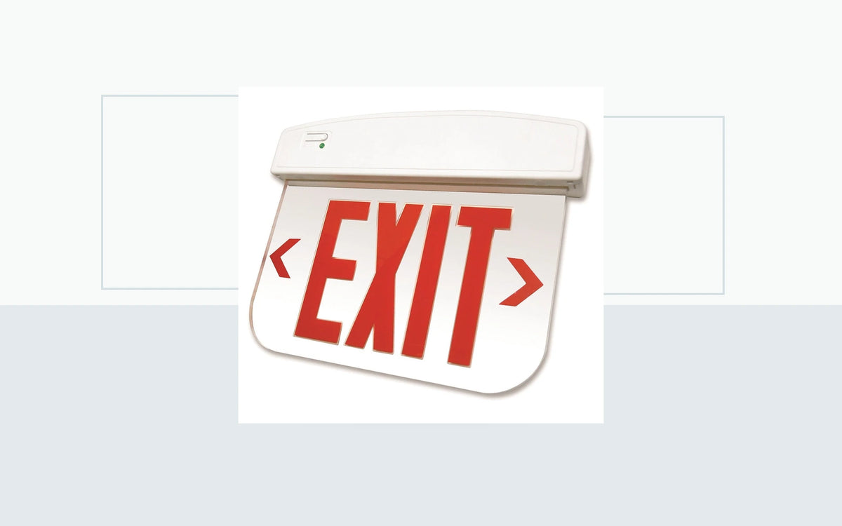Exit Signs application image for Edge-Lit Thermoplastic Exit Sign - Red or Green