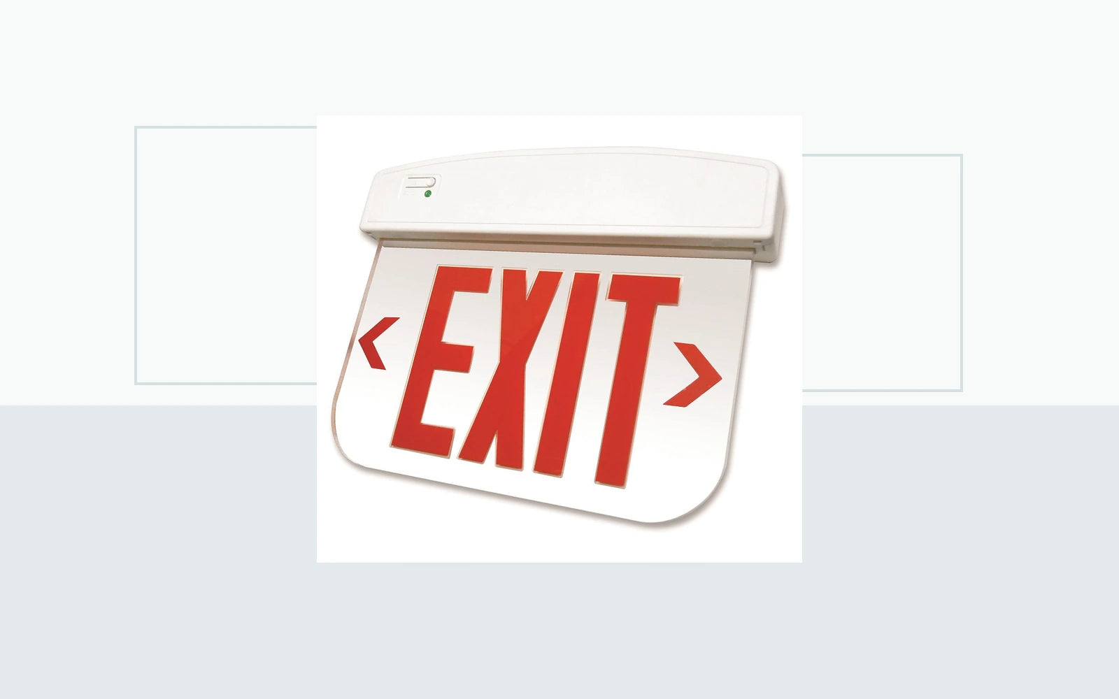 Exit Signs application image for Edge-Lit Thermoplastic Exit Sign - Red or Green