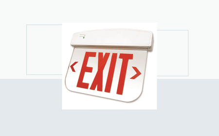 Exit Signs application image for Edge-Lit Thermoplastic Exit Sign - Red or Green