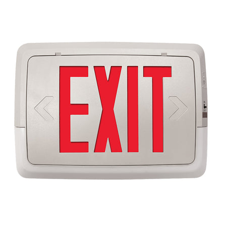 Exitronix LOBO Series Low-Profile, Thermoplastic, LED Combo Exit/EM Unit