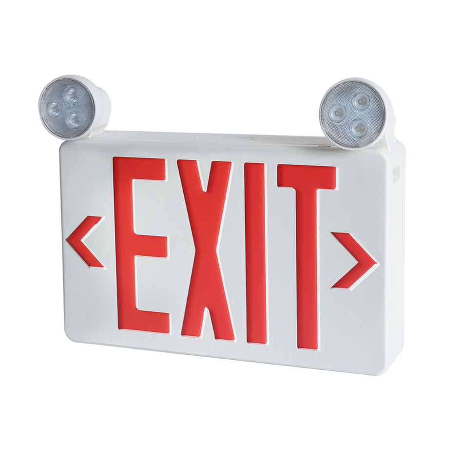 Ultracompact LED Exit Sign Combo
