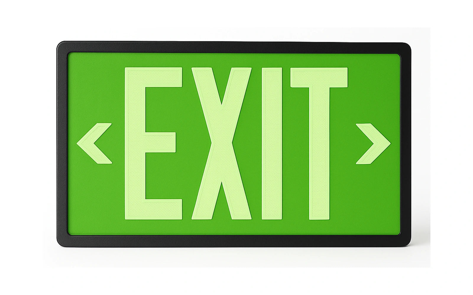 Tritium Self-Luminous Exit Sign - 10 or 20 Years, No Power Required - Unlimited Lights Project Ready alternate real product photo