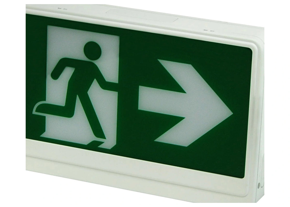 Running Man Thermoplastic Exit Sign - Unlimited Lights Project Ready real product detail photo