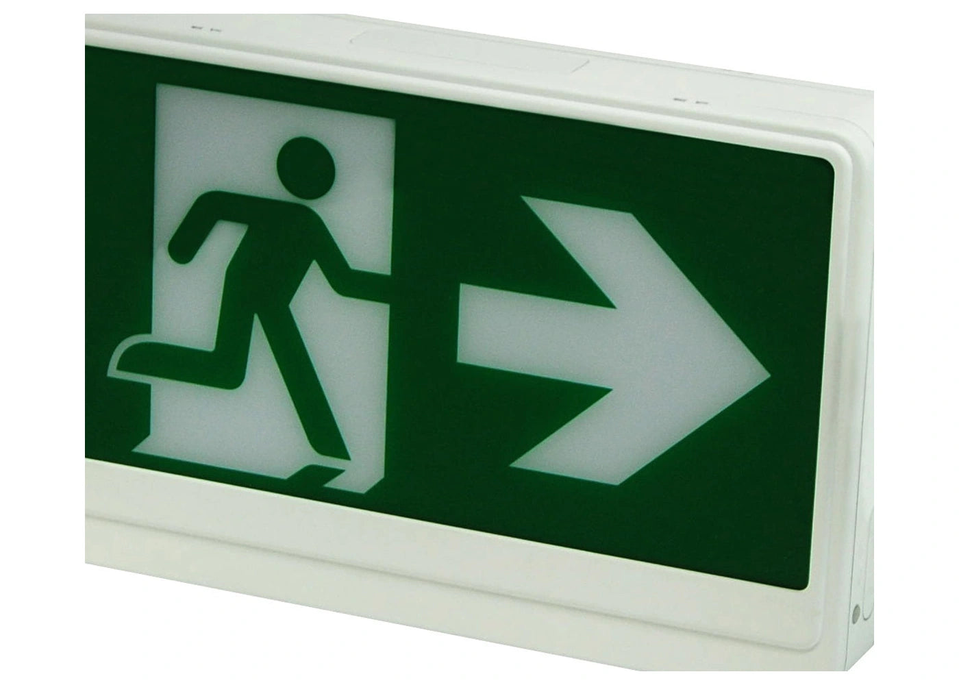 Running Man Thermoplastic Exit Sign - Unlimited Lights Project Ready real product detail photo
