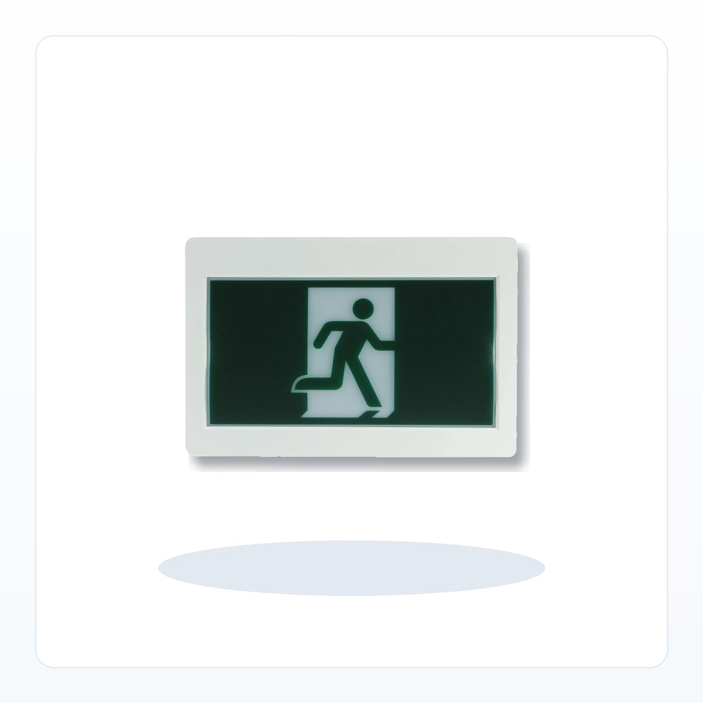 "Running Man" LED Exit Sign - Pictogram, CSA Listed, 90 Min Backup for Unlimited Lights