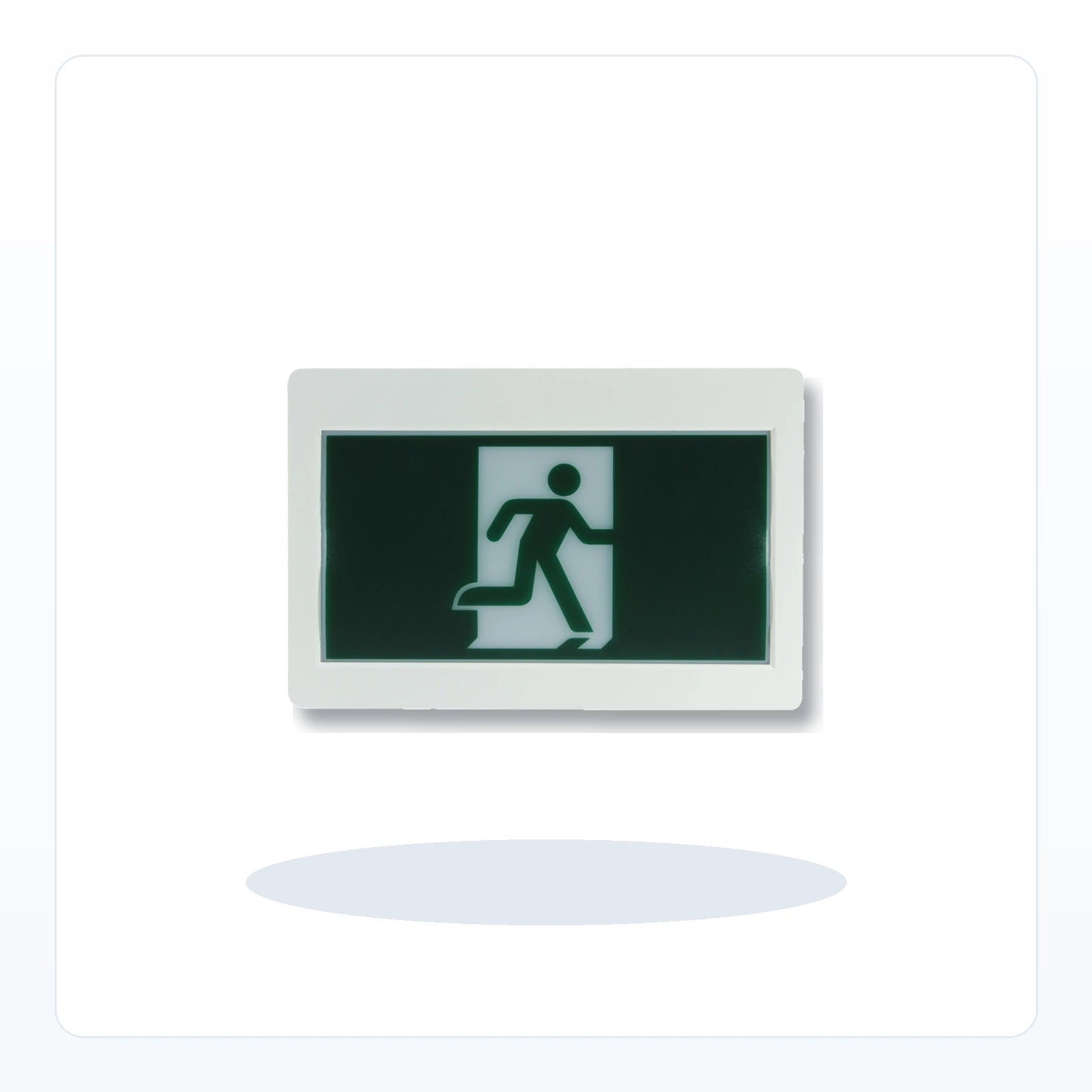 "Running Man" LED Exit Sign - Pictogram, CSA Listed, 90 Min Backup for Unlimited Lights