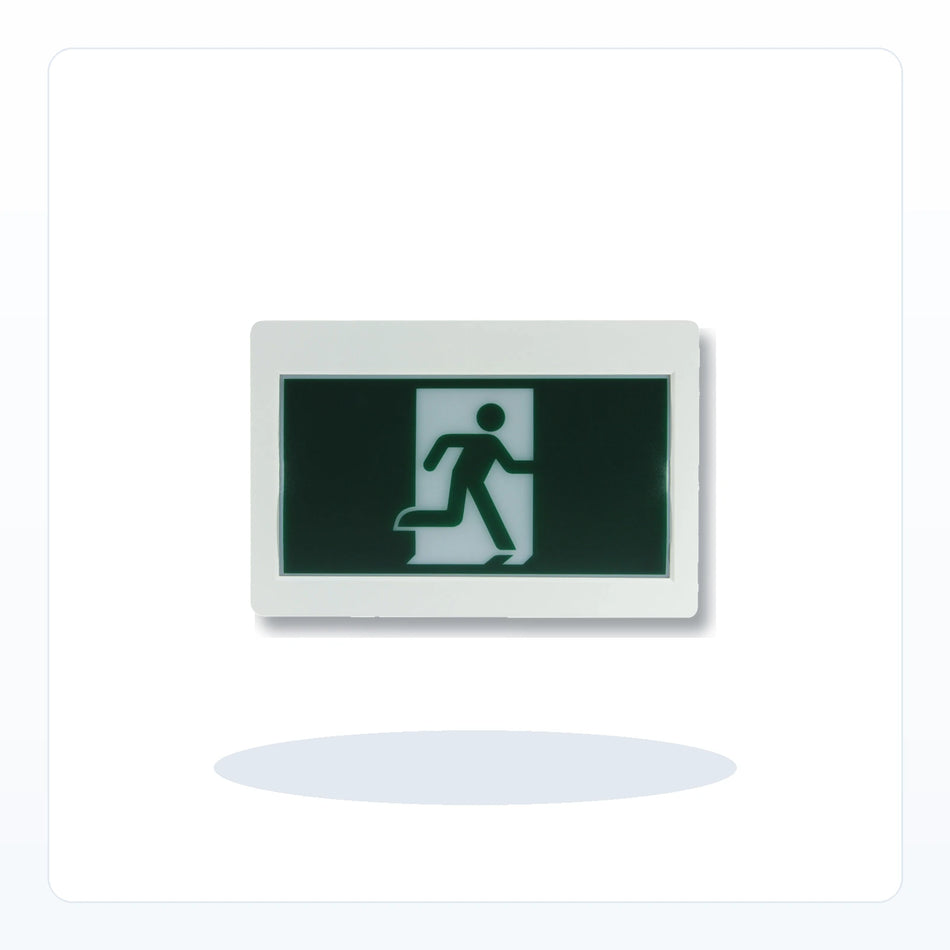 "Running Man" LED Exit Sign - Pictogram, CSA Listed, 90 Min Backup for Unlimited Lights