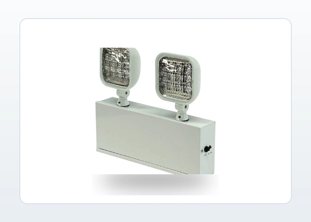 Steel Housing LED Emergency Light - Dual Heads, Remote-Capable, NYC product detail image