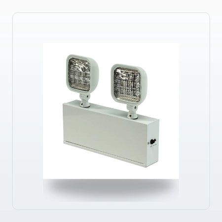 Steel Housing LED Emergency Light - Dual Heads, Remote-Capable, NYC for Unlimited Lights