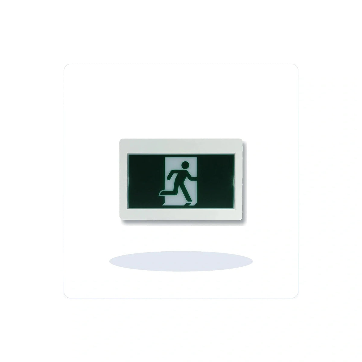 "Running Man" LED Exit Sign - Pictogram, CSA Listed, 90 Min Backup for Unlimited Lights