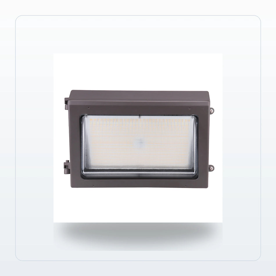 LED Wall Pack Glass Refractor - Up to 120W, Selectable Wattage & CCT (DLC Premium) - Unlimited Lights Project Ready for Unlimited Lights