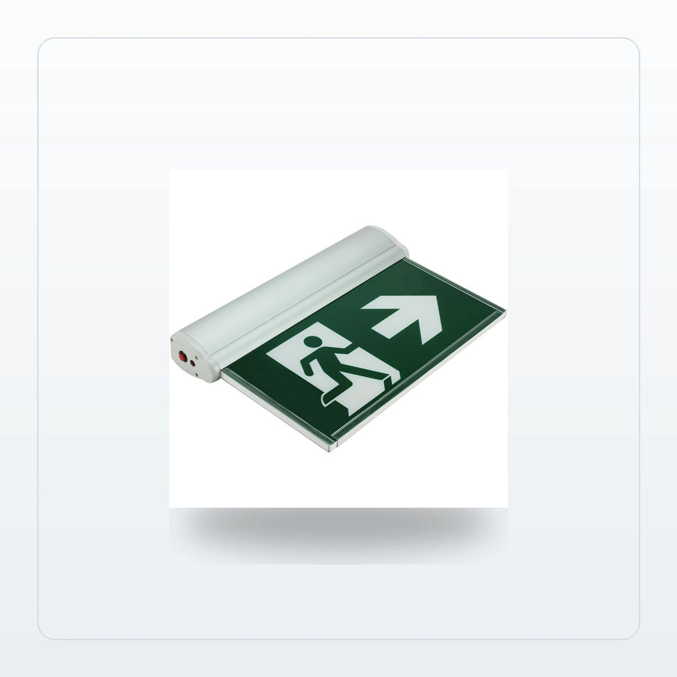Edge-Lit Running-Man Exit Sign - Surface or Recessed, CSA Listed - Unlimited Lights Project Ready for Unlimited Lights