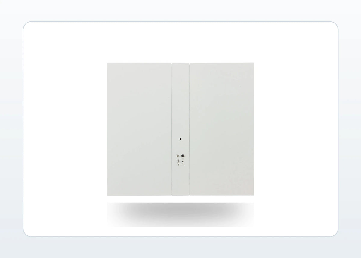 Flush-Mount LED Emergency Light - Adjustable Dual Head, Concealed Hinged Doors product detail image