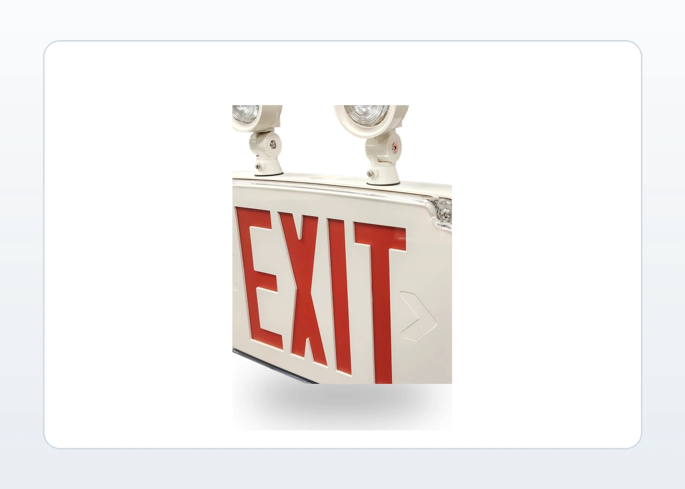 Low-Profile Wet-Location LED Combo Exit Sign product detail image