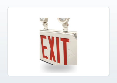 Low-Profile Wet-Location LED Combo Exit Sign product detail image