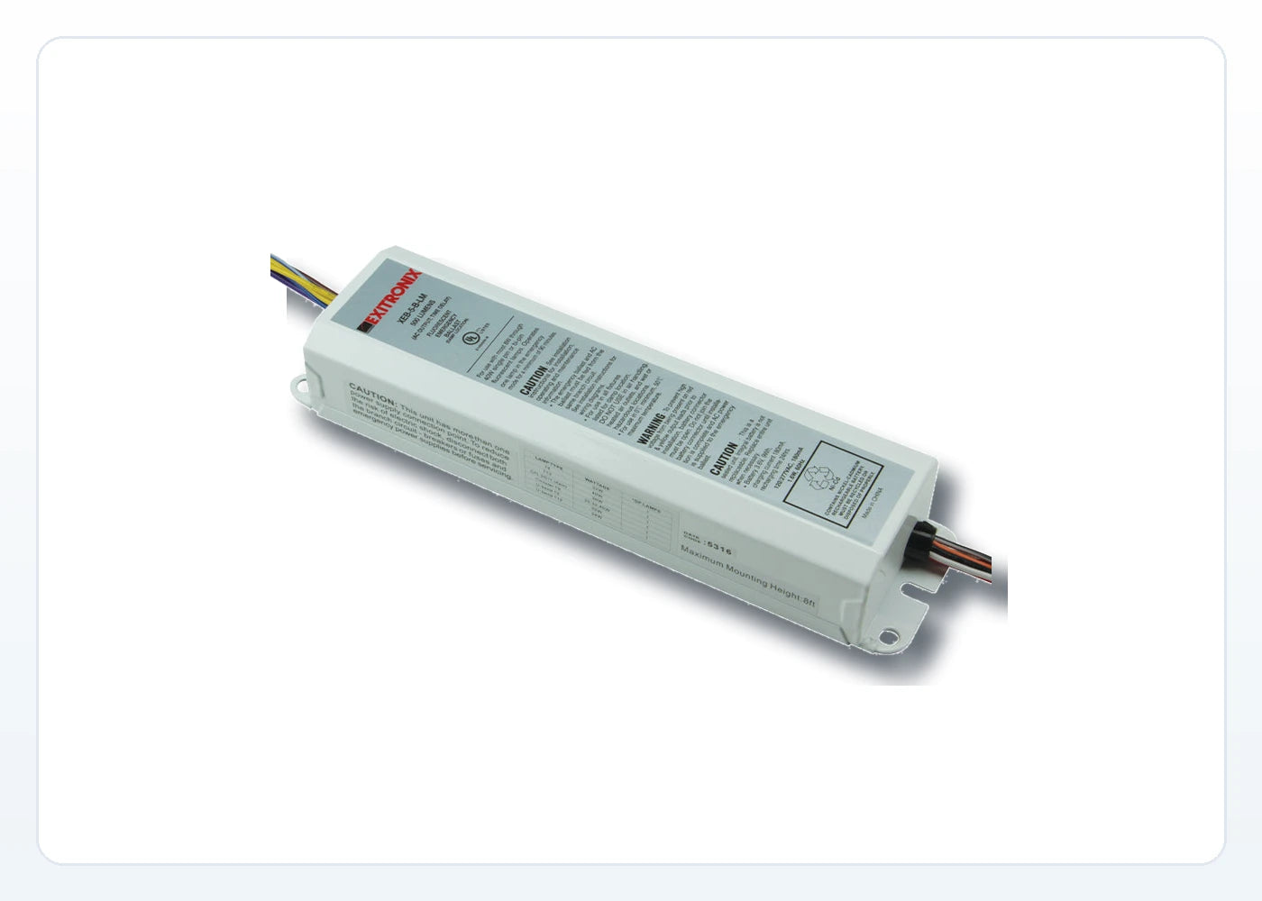 Fluorescent Emergency Ballast - 500 Lumen Output, UL 924, 120/277V product detail image
