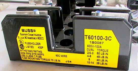 Fuse - T60100-3C - Fuse Block - Bussman