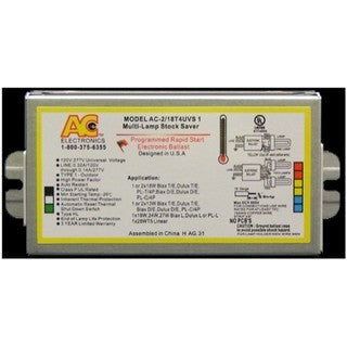 ACE AC-2/18T4UVS/L EnergyStartR 2x18W CFL Ballast - Side Leads