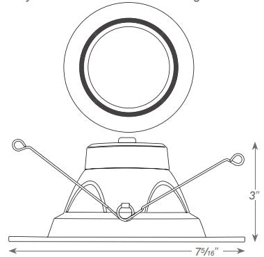 5/6" LED Downlight White Baffle