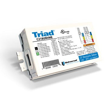 C218UNVME000K - 18W Quad, Triple, 2D Electronic Ballast