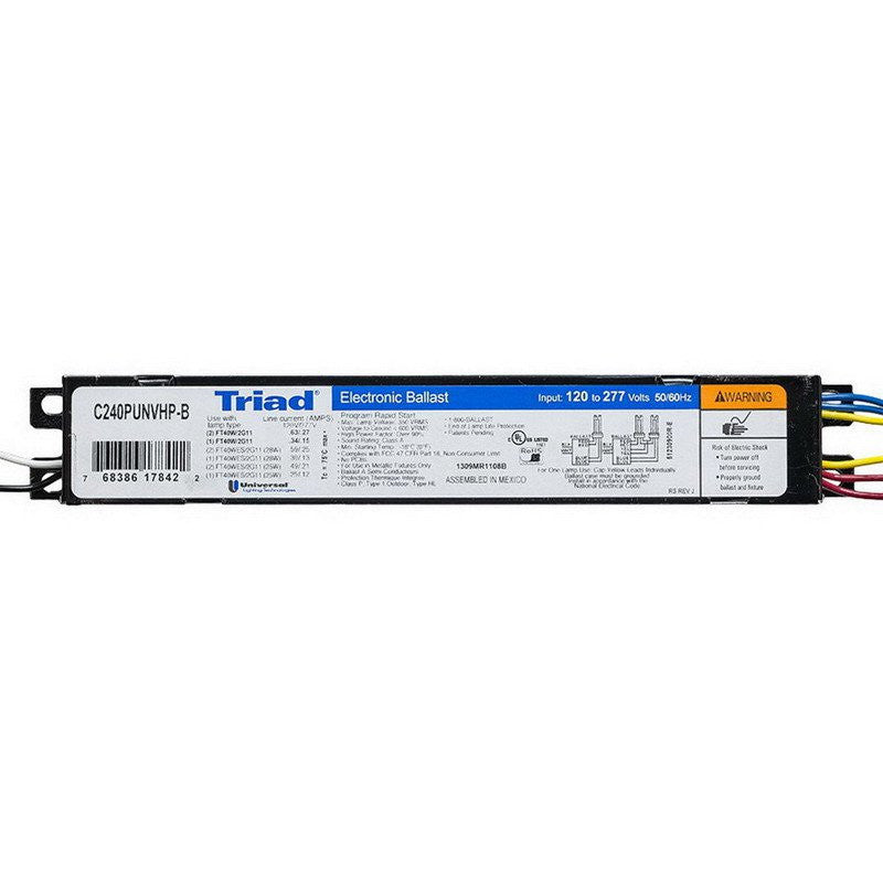 C240SI277RH000I Triad Electronic Fluorescent Ballast, 40 Watt