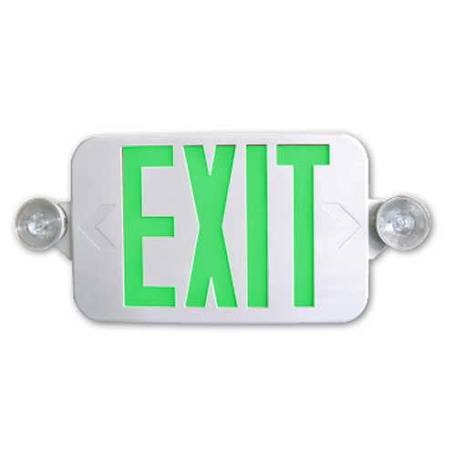 Low Profile All LED Exit & Emergency Combo