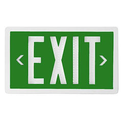 Exit Sign - Self Luminous Tritium - Green - 10 or 20 Year - Single / Double Sided
