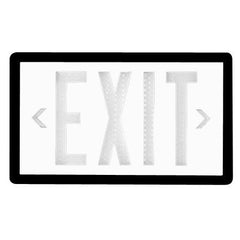 Exit Sign - Self Luminous Tritium - White - 10 or 20 Year - Single / Double Sided