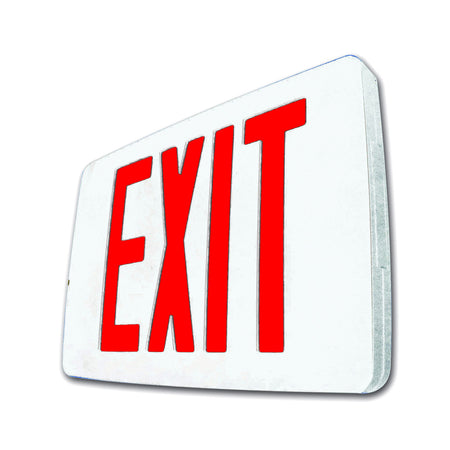 Ultra Thin plastic Exit, white housing Red