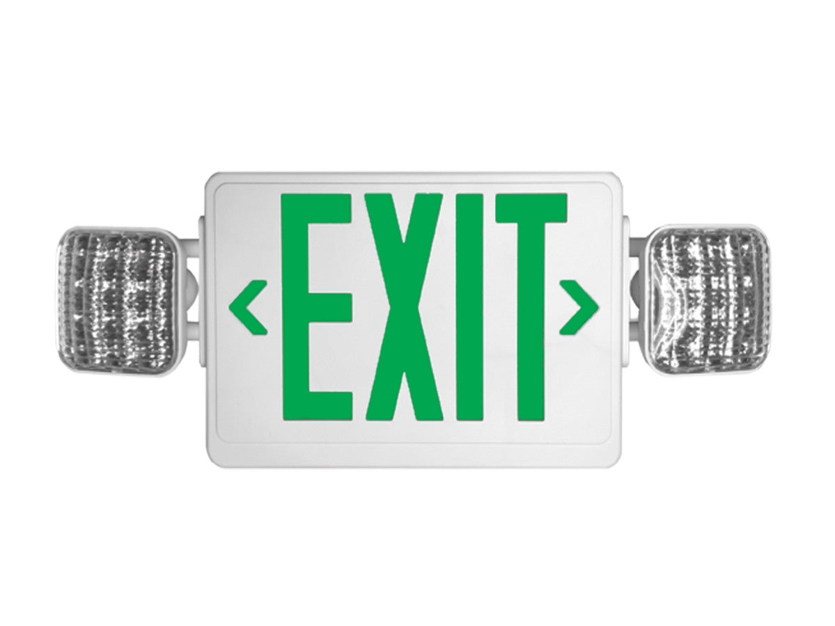 White LED Combo, SF/DF, Green/Red White Exit Light