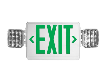 White LED Combo, SF/DF, Green/Red White Exit Light