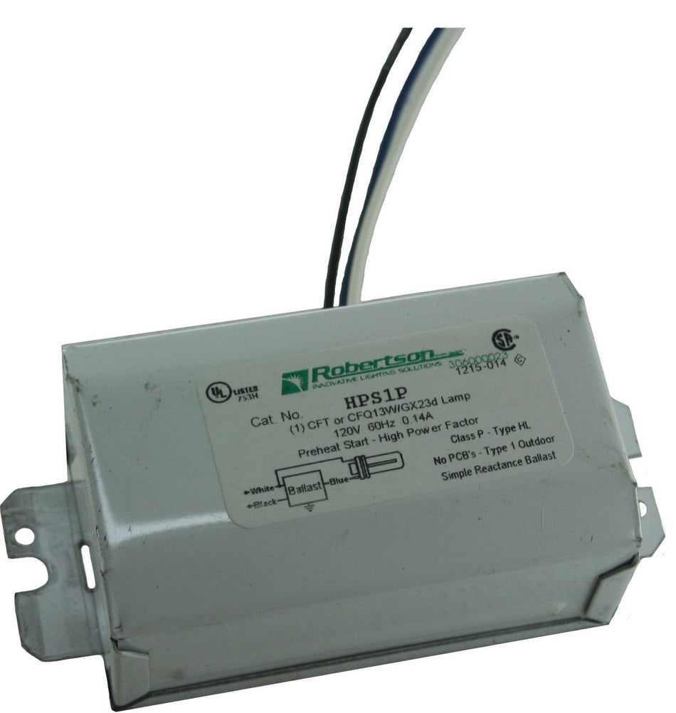 Robertson HPS1P /A Mag 13W CFL 2-Pin Ballast - 120V - HPF