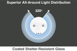 8ft LED T8 - Ballast By-Pass - 36W 4000K 4200 Lumens - 16pk
