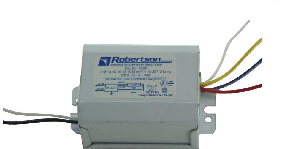 Robertson SS2P /M Magnetic Fluorescent 20W T12 Ballast