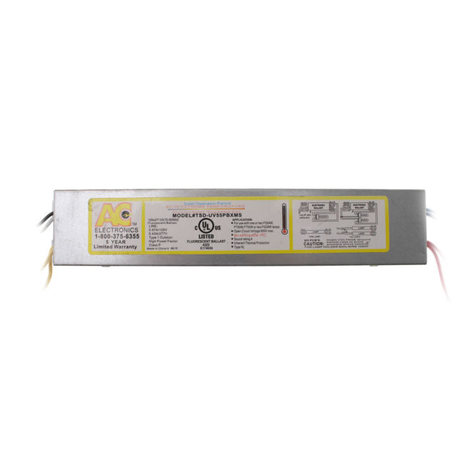 AC Ballast TSD-UV55PBXMS - 1 or 2 lamps - 55w CFL lamps - 120/277v