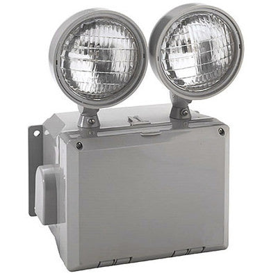Wet Location 2 Head Emergency Light Unit 120/277V 7.2 Watt