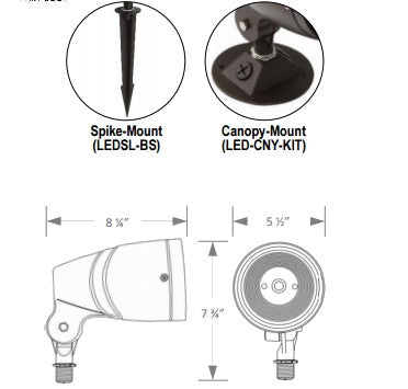 30W 2500 Lumens 3000K/5000K