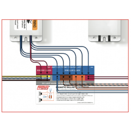 WB44-010C Wiring Block (4-Lamp ballast & 4 lamps)